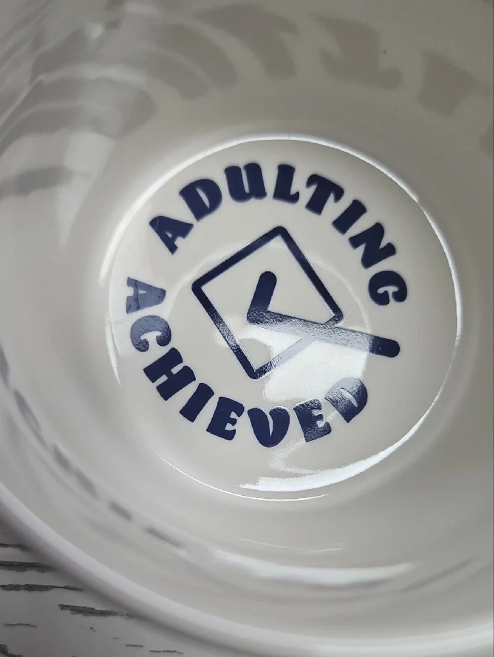 ADULTING COFFEE MUG. ADULTING ACHIEVED 12 Oz Mug By Ginger Fox